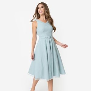 Miss Candyfloss Sparkle Sleeveless Swing Dress